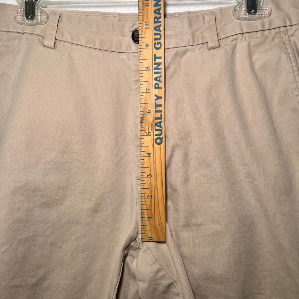 Brooks Brothers Men's Khaki Tan Chino Classic Preppy Old Money Shorts Size 33